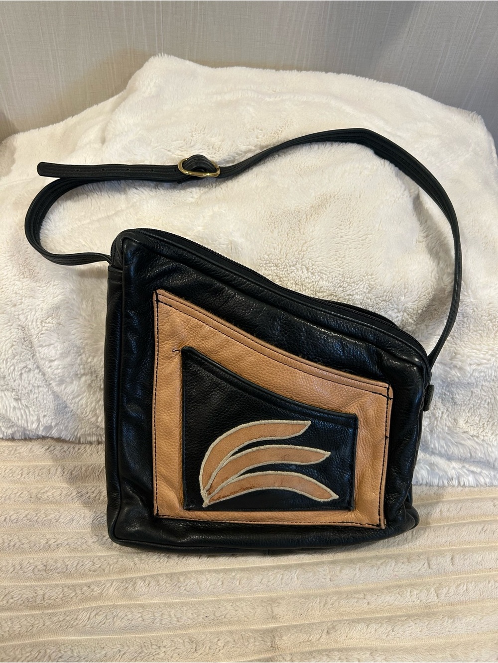 Vintage leather conceal carry bag